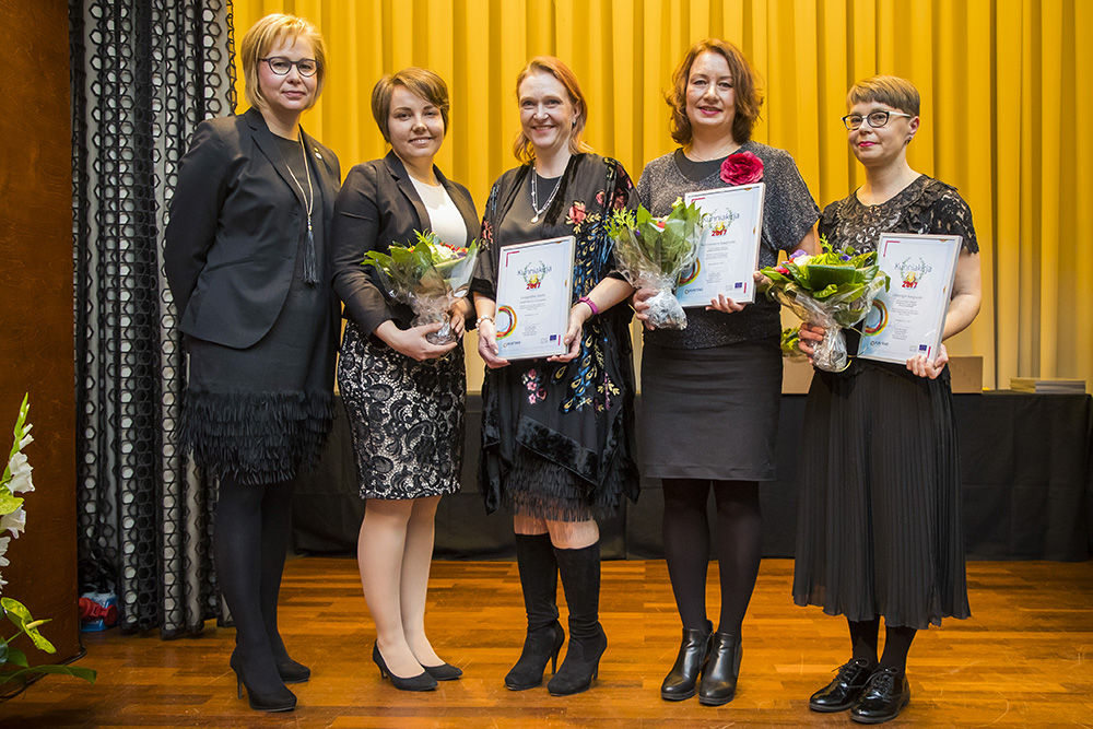 palkitut Lempäälän kunta, Rovaniemen kaupunki ja Helsingin kaupunki