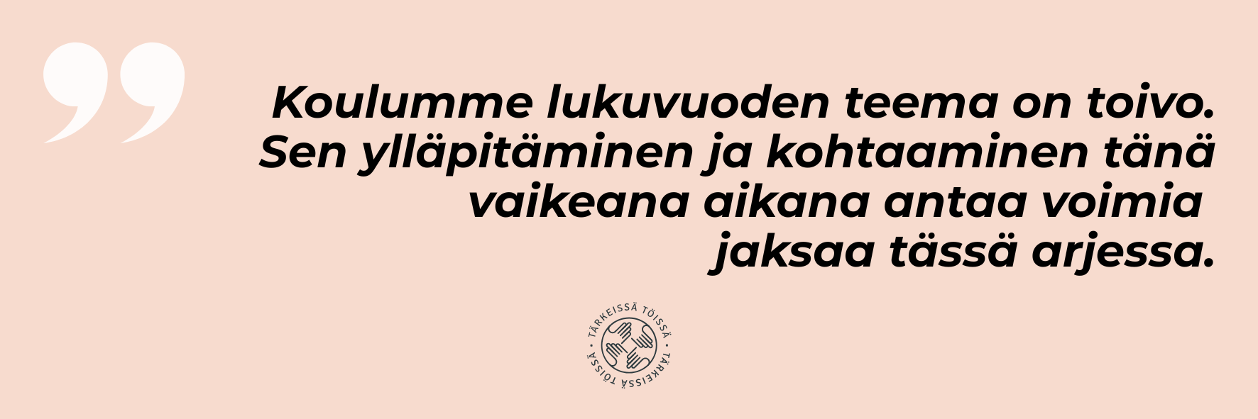 Sitaattikuva lukio-opetuksen ammattilaisilta