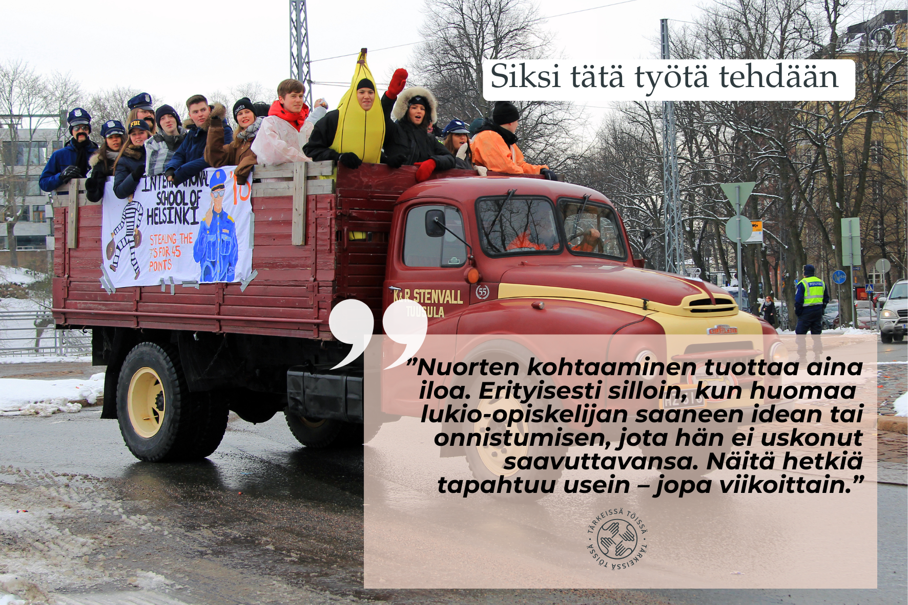 Lukiolaisia penkkareissa