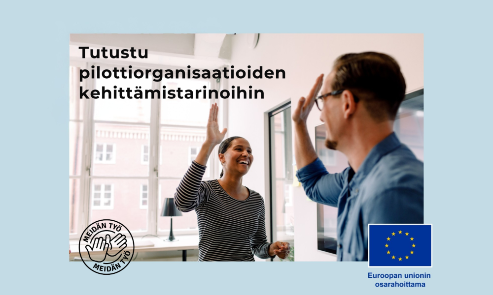 Meidän työ -hankkeen pilottiorganisaatioiden kehittämistarinat
